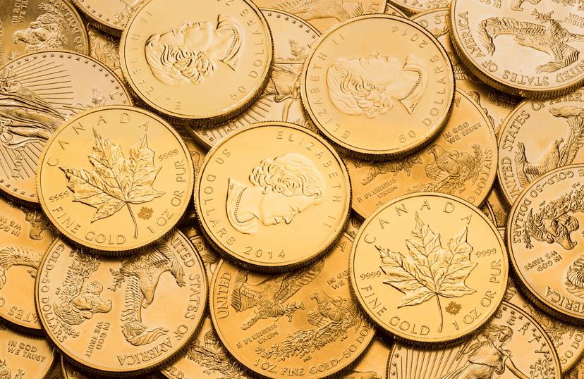 Gold Maple Leaf bullion coins