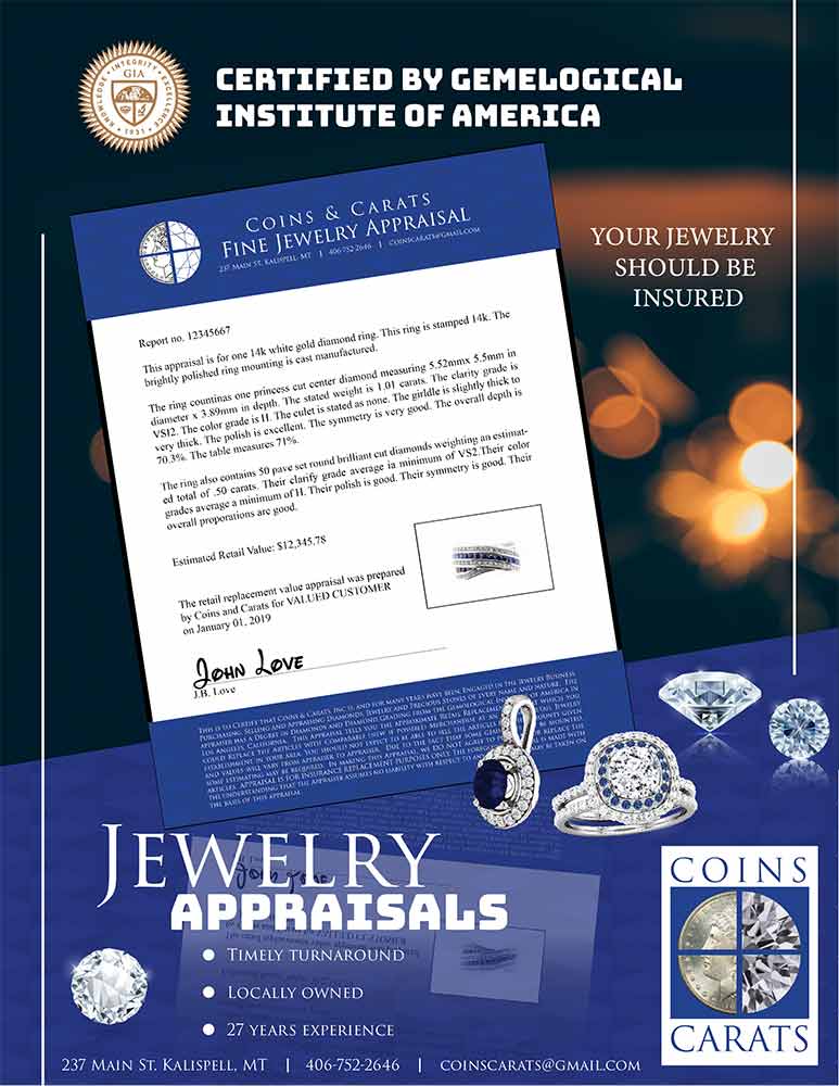 Professional GIA certified jewelry appraisal